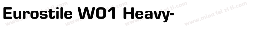 Eurostile W01 Heavy字体转换